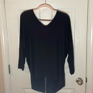MICHAEL Michael Kors High-Low Tunic Top w Exposed Zipper Detail Size XL